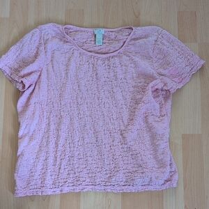J. Jill Pink Short Sleeve Tee
